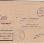 DR - Dresden 1942, Zustellurkunde/Frei d. Ablösung, Brief mit Inhalt (!!) n.