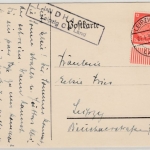 DR - Lindhardt Leipzig C2 Land, Landpost-Ra2 a. Karte n. Leipzig 1933