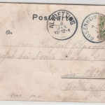 Bayern - Rosenheim, "Gruss aus"-Silberkarte, gelaufen 1900