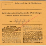 Bayern - Übersee 1918, unfreie Paketkarte/60 Pfg. Nachporto n. Landshut