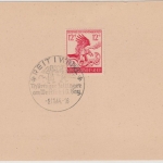 DR - 12 Pfg. 21.Jahrestag Feldherrnhalle Karte/ERSTTAG-SST Reit i.W. 9.11.44