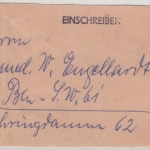 Berlin - 50+10 Pfg. Bauten Orts-Einschreiben-Vds (bis 250 gr) Schmargendorf 1952
