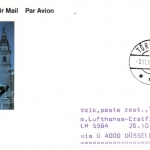 Färöer - 13 Luftpostkarten 1987/88, versch. Frankaturen