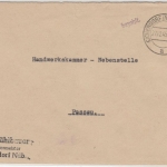All.Bes. - Eichendorf (Niederbayern) 27.12.45, bezahlt-L1 a. Brief n. Passau