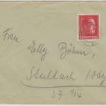 DR - 12 Pfg. 49. Geb. AH, Brief Ludwigsthal (Niederbay) - Stalzach 1938