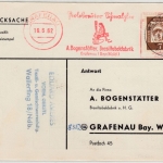 BRD - Wallerfing ü. Plattling, Poststelle I, Drucksache n. Grafenau