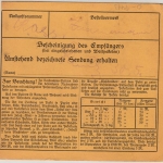 DR - 50 Pfg. Korbdeckel u.a., Paketkarte Schönheiderhammer (Erzgeb.) 1924 n.