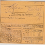 DR - 10+50 Pfg. Korbdeckel, Paketkarte Wittichenau (Kr. Hoyerswerda) 1924 n.