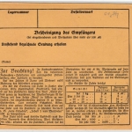 DR - 100 Pfg. Korbdeckel, Paketkarte Bielefeld - Hamburg 1924