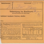 DR - Hermsdorf (Thüring.) 27.5.24, KOS a. Paketkarte n. Hamburg