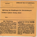 DR - Tumringen (Amt Lörrach) 10.5.24, KOS a. Paketkarte n. Hamburg