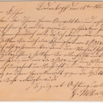 DR - Biedenkopf 16/10 (1874), kl. K1 a. 1/2 Gr. Brustschild GA-Karte n. Gießen