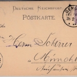DR - Gemünd (Eifel) 28.2.89, KOS a. Karte n. München