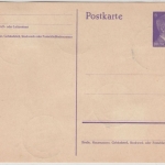 DR - 40+15+12+10+8+6 Pfg. AH, Blankokarte m. ERSTTAG-Stpl. Ingolstadt 1.8.41