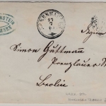 Württemberg - 3 Kr. GA-Umschlag, DKr Jebenhausen - Berlin 1869, rs. Hinrichsen