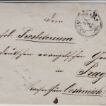 Württemberg/Österreich - 3 Kr. GA-Umschlag, DKr Heimsheim - Prag 1869