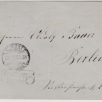 Württemberg - 3 Kr. GA-Umschlag, Ra2 Reutlingen Bahnhof - Berlin 1875