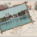 Württemberg - 5 Pfg. Ziffer, AK Friedrichshafen - St. Gallen 1901, Nachporto !!
