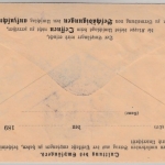 Württemberg - 20 Pfg. Postanweisungs-GA-Umschlag, Esslingen - Heidenheim 1896