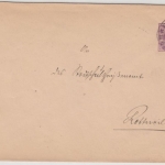 Württemberg - Schömberg 2. DEC 1888, Steigbügel-Stpl. 5 Pfg. Dienst-GA-Umschlag
