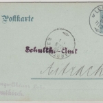 Württemberg - 2 Pfg. Dienst-GA-Karte (DP 4 !!), Leutkirch - Aitrach 1908 RR!