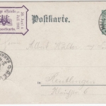 Württemberg - 26. Schwäb. Sängerfest Schwäbisch Hall 1901 5 Pfg. Privat-GA-Karte