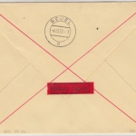 DR - Schiffe, Zusammendruck, Eilbrief SST Stettin Box-Länderkampf - Beuel 1937