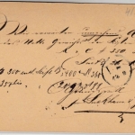 DR - 1/2 Gr. kl. Brustschild, Karte K2 Remscheid - Offenbach 1872
