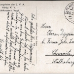 DR - Plauen (Vogtl.) - Eger Zug 2093, Bahnpost-Stpl. a. Karte v. Mühlhausen 1939