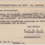 DR - Ilmenau 1934, Vordruckkarte d. NS-Kriegsopferversorgung n. Roda