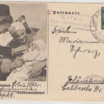 DR - Erlau ü. Schleusingen, Landpost-Ra2 a. illustr. Karte n. Schönebeck 1940