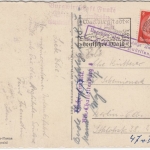 DR - Eisenach 1937, Karte n. Berlin, 2 versch. Retour-Stempel