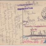 DR - Plauen 1916, Feldpostkarte/Irrläufer an XV.AK, Weiterleitung Feldflieger-