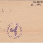 DR - Sonneberg 1937, Zustellurkunde/Frei d. Ablösung n. St. Ilgen b. Heidelberg