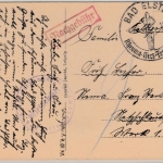 DR - Bad Elster 1940, Karte/Nachgebühr n. Netzschkau, Lazarett-Stempel
