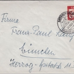 BRD - Bayerisch Gmain 1963, apt. Handwerbestpl. Brief n. München