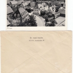 BRD - 10 u. 20 Pfg. Heuss III, je waagr. Paar, Karte bzw. Brief ins Ausland 1960
