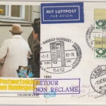 BRD - 190+20 Pfg. ATM, Lupo-Schmuck-FDC n. JAPAN, SST Ransbach-Baumbach 1.7.82