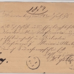 DR - 1/2 Gr. kl. Brustschild, NDP-Correspondenzkarte Ra3 Marienberg i. Sachsen