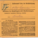 DR-Infla - 2 1/2 M. By.-Abschied/DR, Einschreibepaketkarte Pfreimd - Fürth 1920
