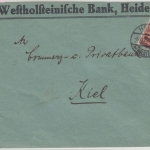 DR-Infla - 2 Mio. a.200 M. Platte/b-Farbe Brief Heide - Kiel 5.10.23 gepr. Infla