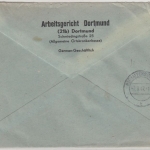 All.Bes. - Dortmund-Barop 1947, Einschreibebrief n. Aschaffenburg