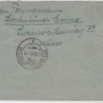 All.Bes. - Dortmund-Eving 1947, Einschreibebrief n. Heiligenstadt