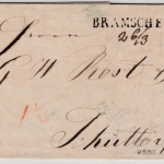 Hannover - Bramsche 26/3 (1848), L1 a. Portobrief n. Schüttorf, mit Inhalt
