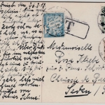 DR - Duisburg 1912, Karte/Nachporto n. FRANKREICH, 5+10 Ct. franz. Portomarken