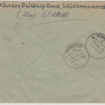 AM-Post - 2x40+4 Pfg., Einschreibebrief Duisburg-Beeck n. München 1946