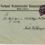 DR-Infla - 2 M. Posthorn, Brief Wolfhagen - Bad Wildungen 1922