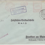DR - Dodenhausen ü. Treysa, Landpost-Ra2 a. Antwort-Kuvert/12 Pfg. AFS 1937 n.