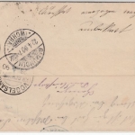 DR - Rauschenberg 1890, K1 a. Brief n. Wohra, Irrläufer !