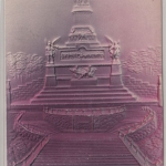 Hessen - Nationaldenkmal a.d. Niederwald, Prägekarte, gelaufen 1908